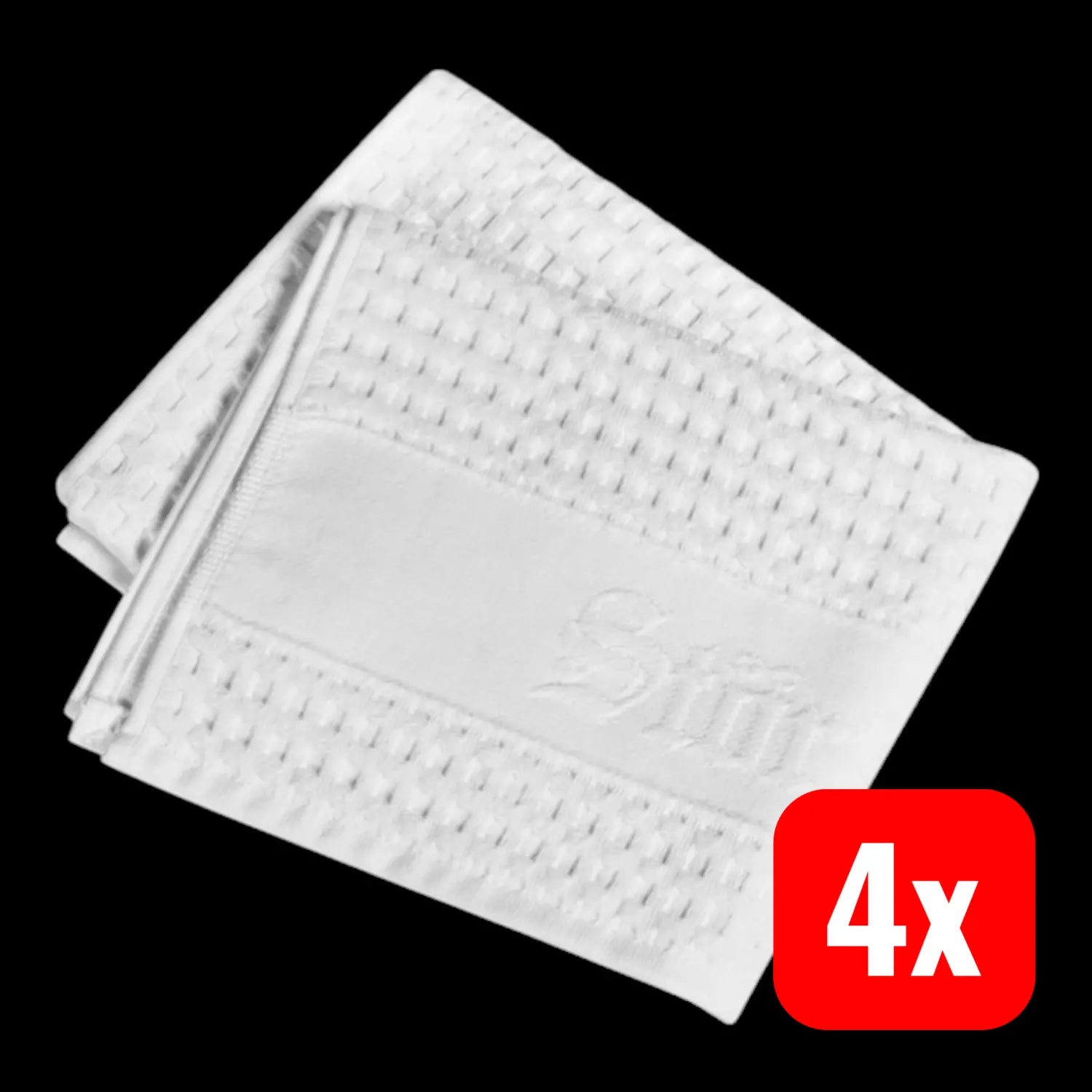 B-Ware Störtebekker Premium Rasiertuch Handtuch 100% Baumwolle Made In Germany 4 Stück - 4260554490535