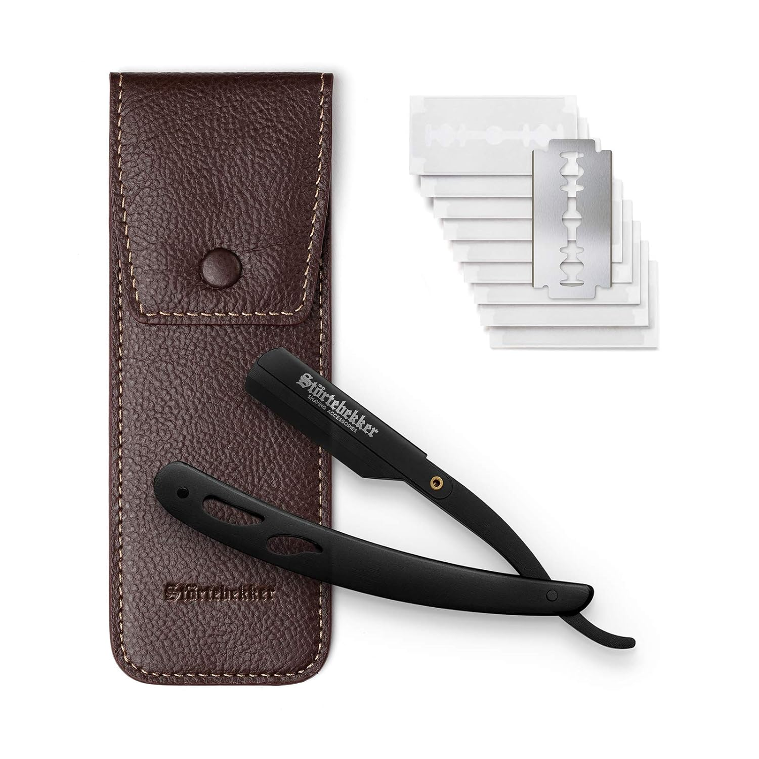 B-Ware Störtebekker Rasiermesser Rasierer Rasierhobel 10 Klingen Etui Siehe Text/F187 - 4260554490108