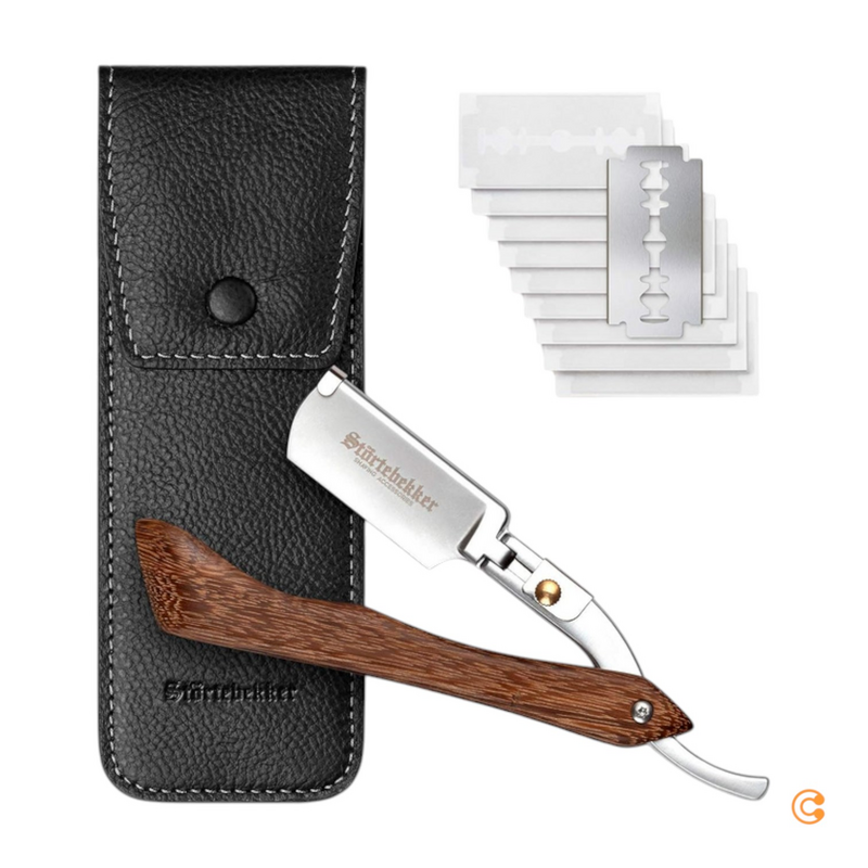 Störtebekker Rasiermesser Rasierer Herrenrasierer 10 Klingen Etui Unvollständig B-Ware - 4260554490115
