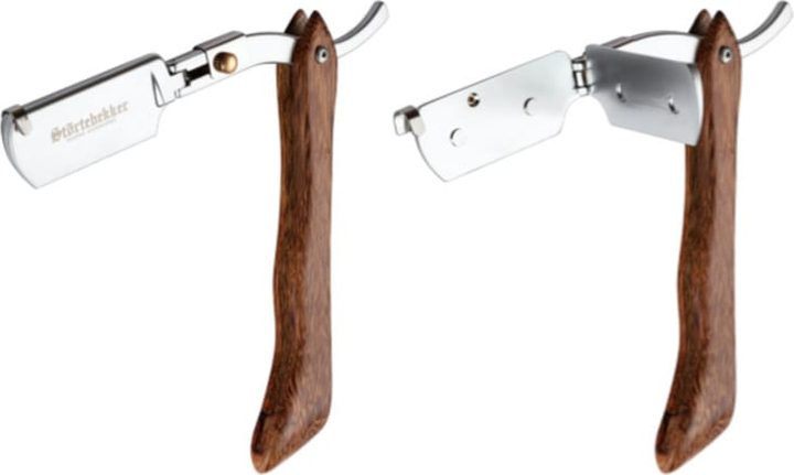 Störtebekker Rasiermesser Rasierer Bartrasierer 10 Ersatzklingen Echtleder Etui B-Ware - 4260554490115