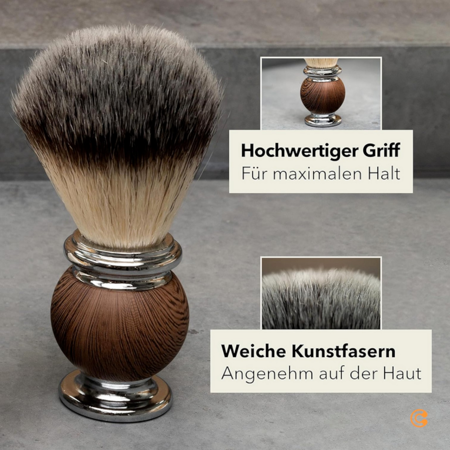 B-Ware Störtebekker Rasierpinsel Rasieren Pinsel Bartpinsel Bartpflege Kunsthaar275 - 4260554490221