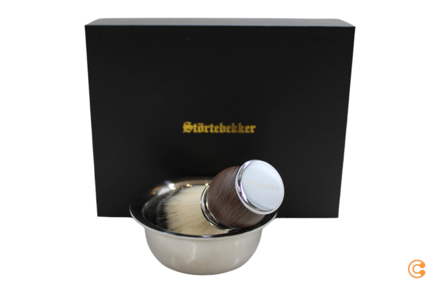 Störtebekker Rasierpinsel Set Rasurset Rasieren Edelstahl Siehe Text B-Ware - 4260554490153