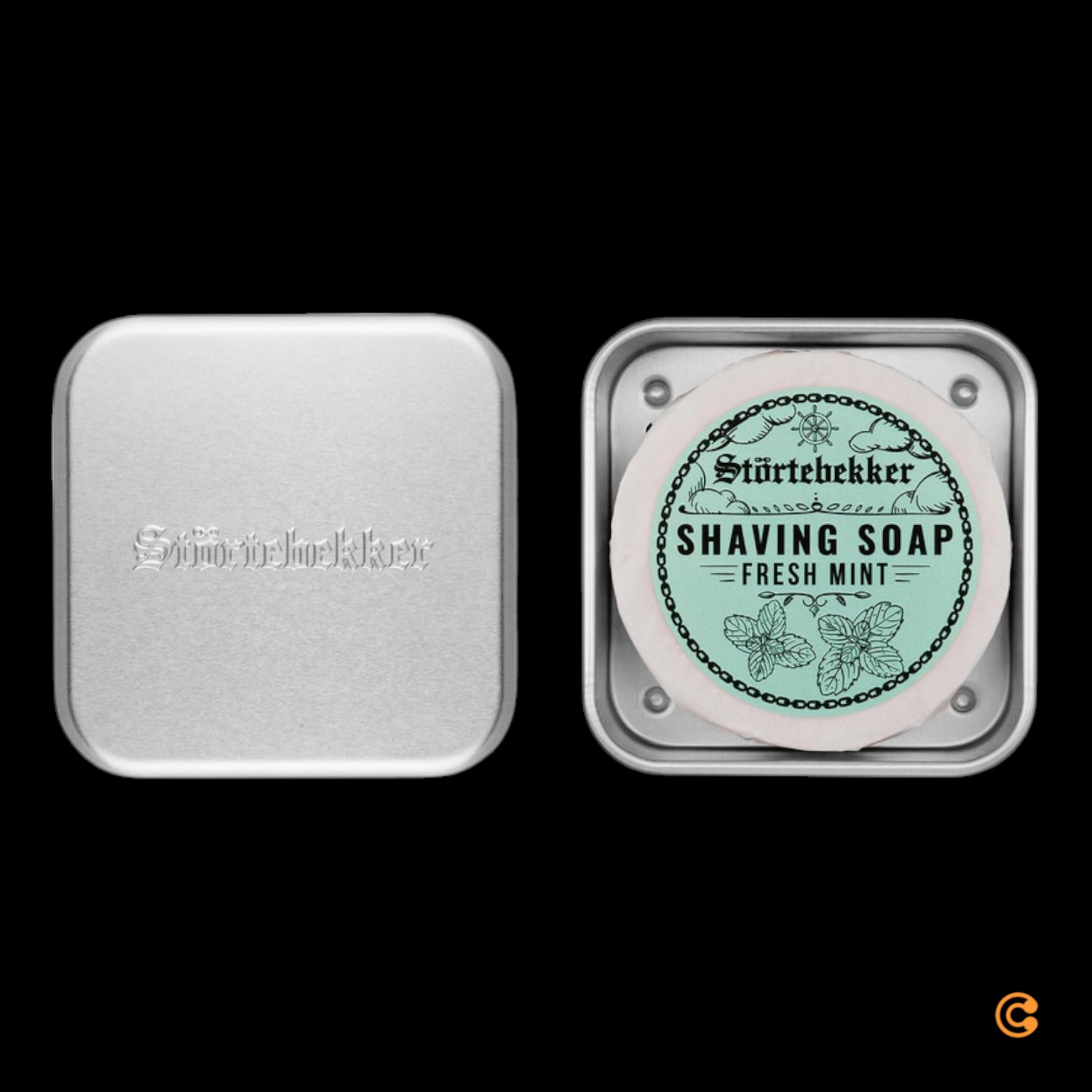 B-Ware Störtebekker Premium Seifendose Mit Abtropfgitter Für Rasierseife 5 Stück - 4260554491792