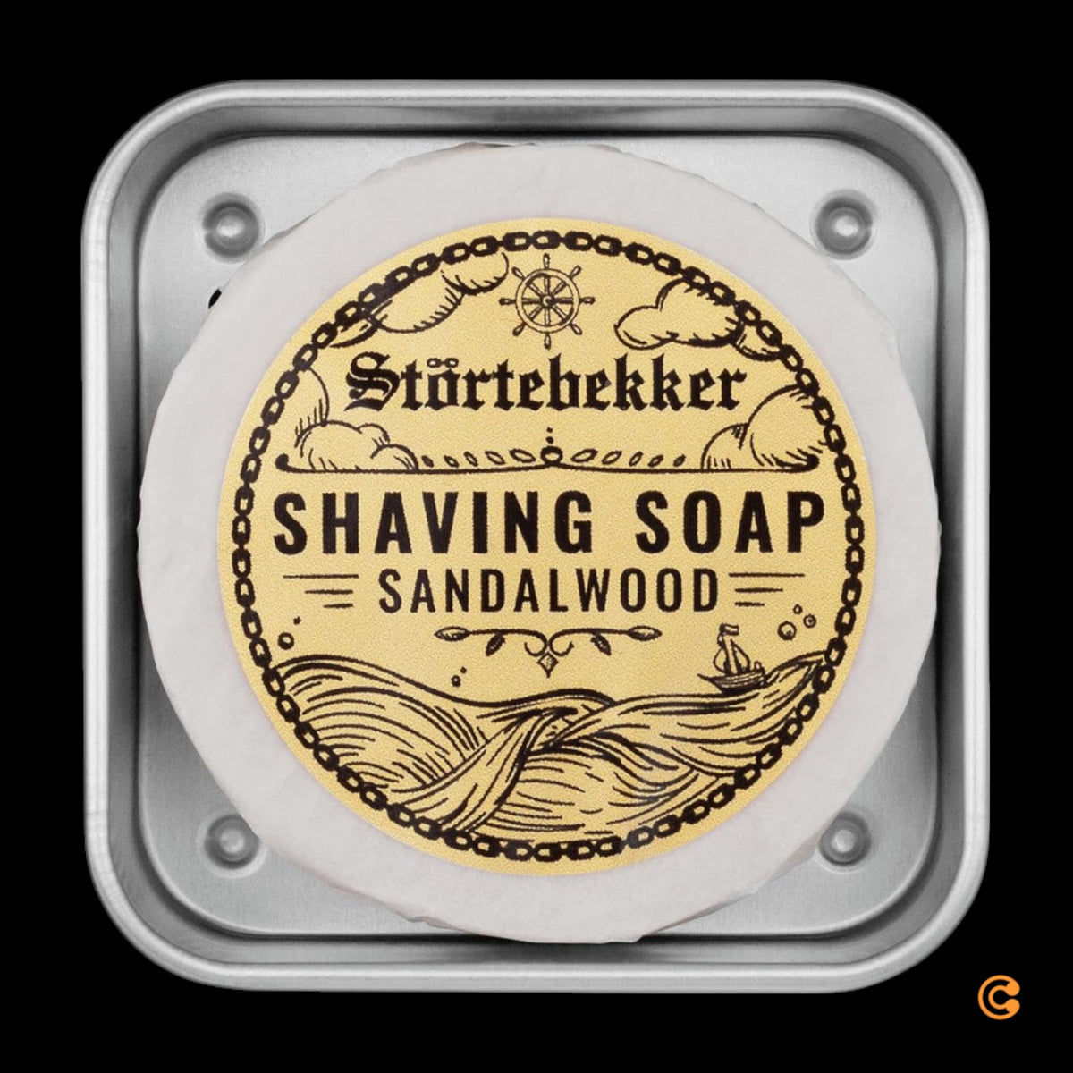 Störtebekker Premium Seifendose mit Abtropfgitter für Rasierseife 12 STÜCK - 4260554491792