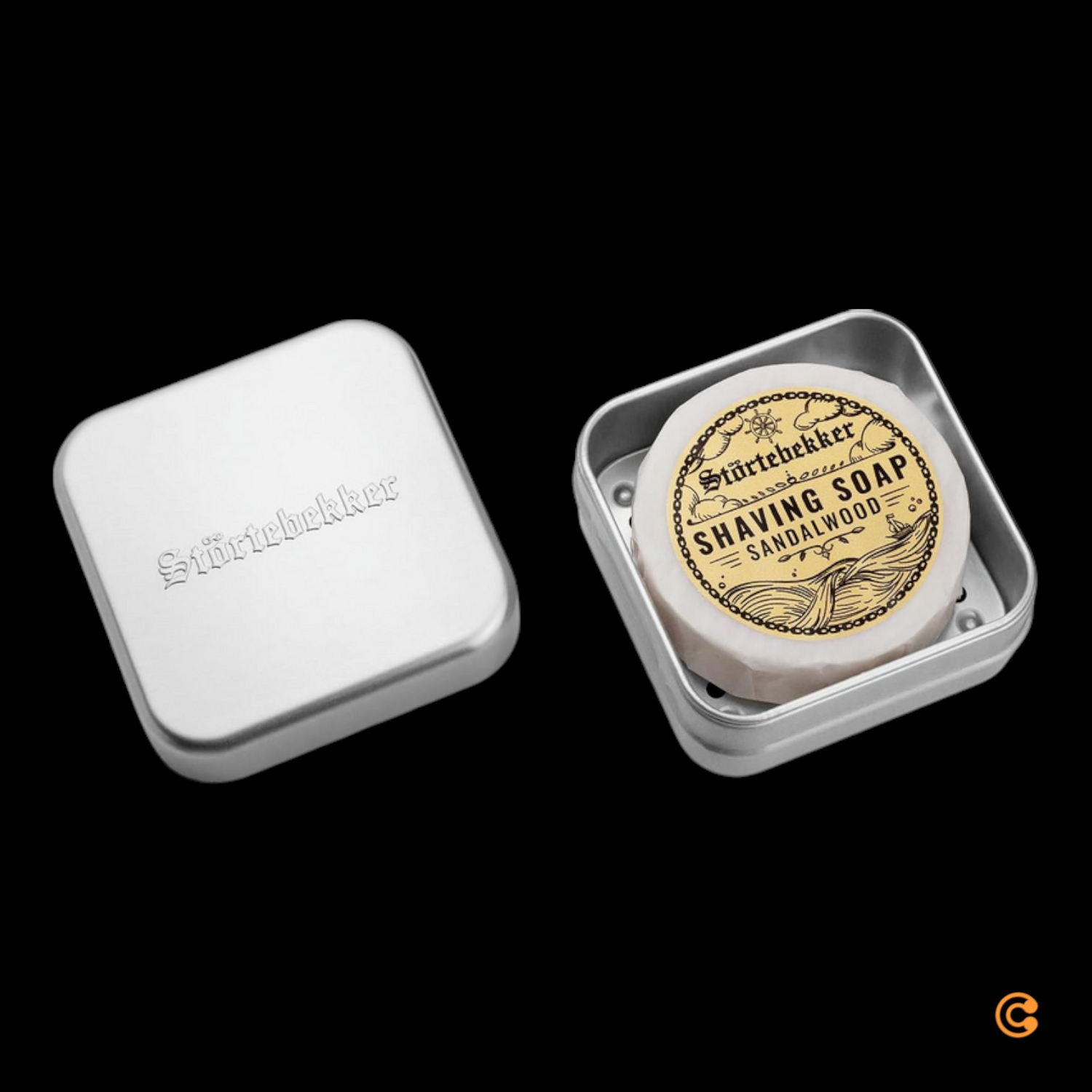 Störtebekker Premium Seifendose Mit Abtropfgitter Für Rasierseife 12 Stück B-Ware - 4260554491792