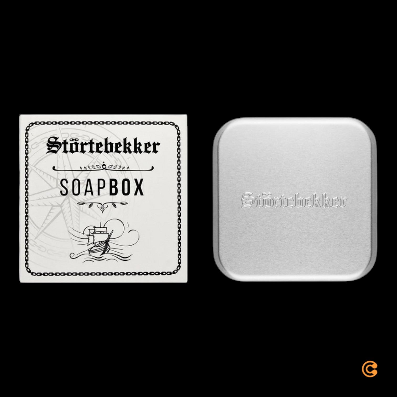Störtebekker Premium Seifendose mit Abtropfgitter für Rasierseife 12 STÜCK - 4260554491792