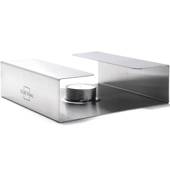 B-Ware Silberthal Stövchen Teewärmer Edelstahl Teelichthalter Glaskannen 2 Stück - 4260470463170