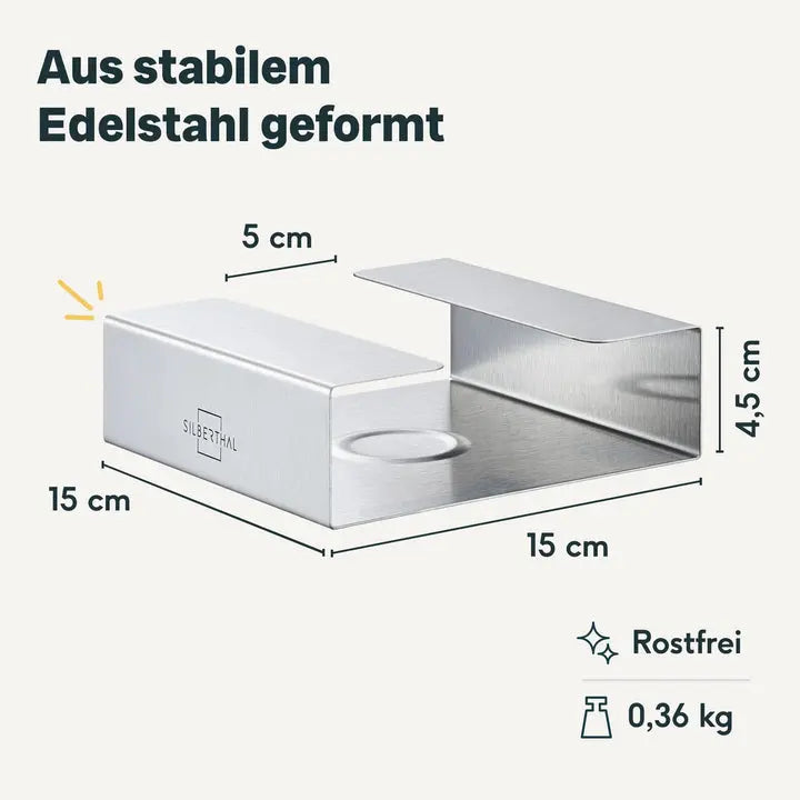 B-Ware Silberthal Stövchen Teewärmer Teelichthalter Edelstahl Glaskannen 2 Stück