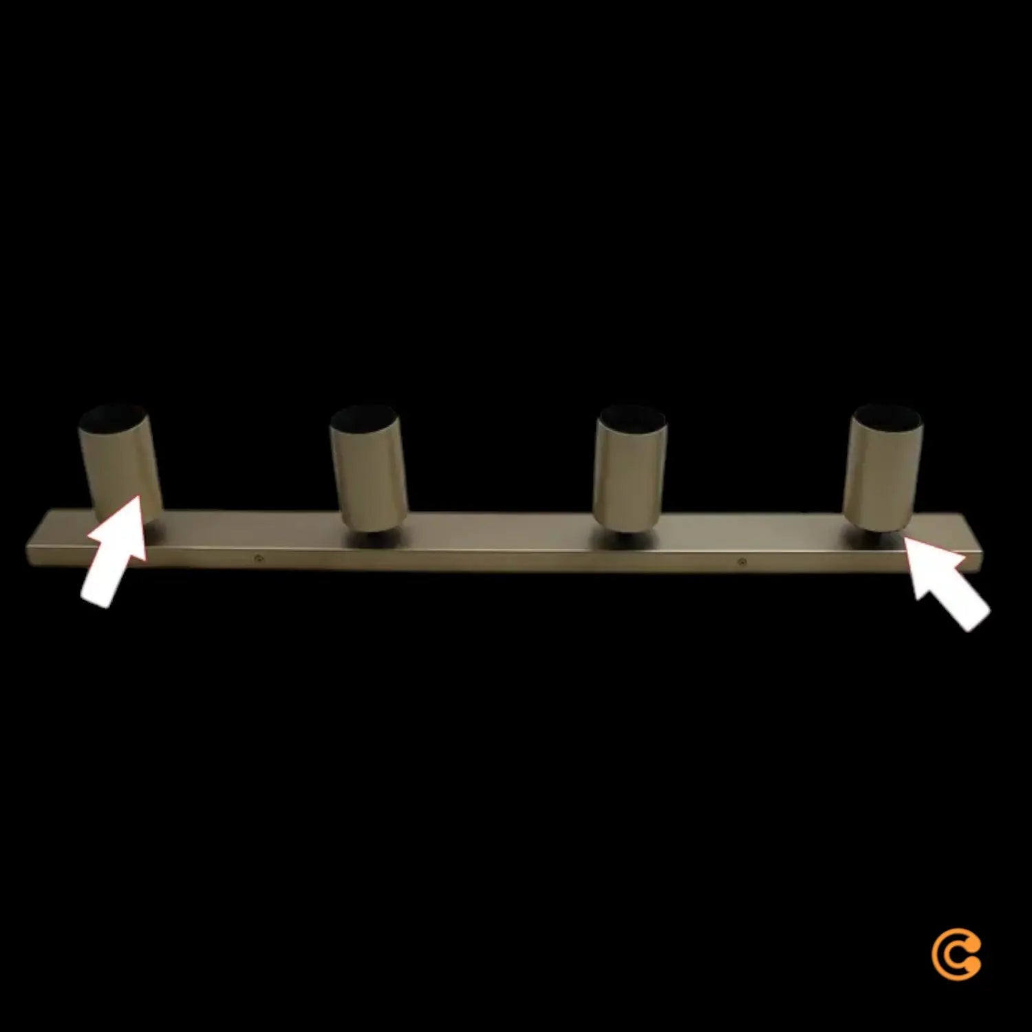 B-Ware Orion Strahler Sean Deckenlampe Deckenlicht 4 Flg Gold Metall Siehe Text/Foto - 9003090277681