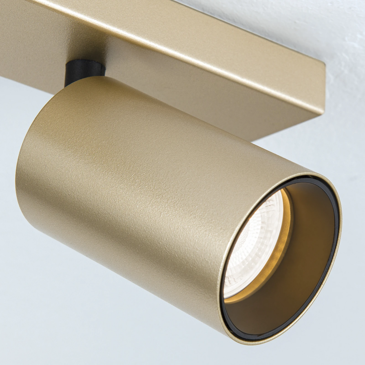 B-Ware Orion Strahler Sean Deckenlampe Deckenlicht 4 Flg. Goldfarben Metall Schwenkbar