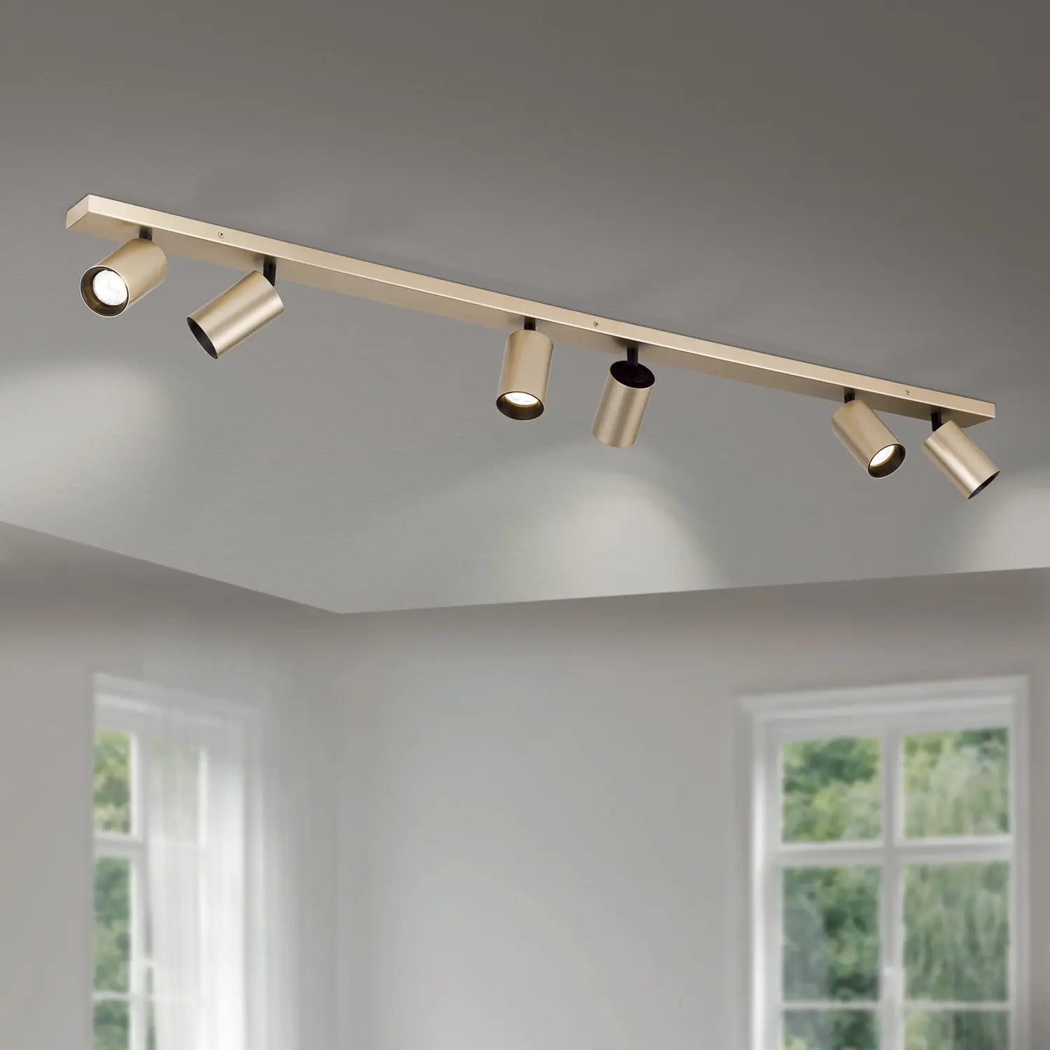 B-Ware Strahler Sean Goldfarben Metall Schwenkbar Deckenstrahler Deckenlampe Lampe S19 - 9003090277698