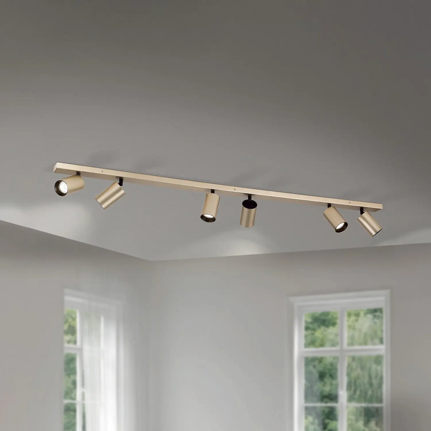 B-Ware Strahler Sean Goldfarben Metall Schwenkbar Deckenstrahler Deckenlampe Lampe S19 - 9003090277698