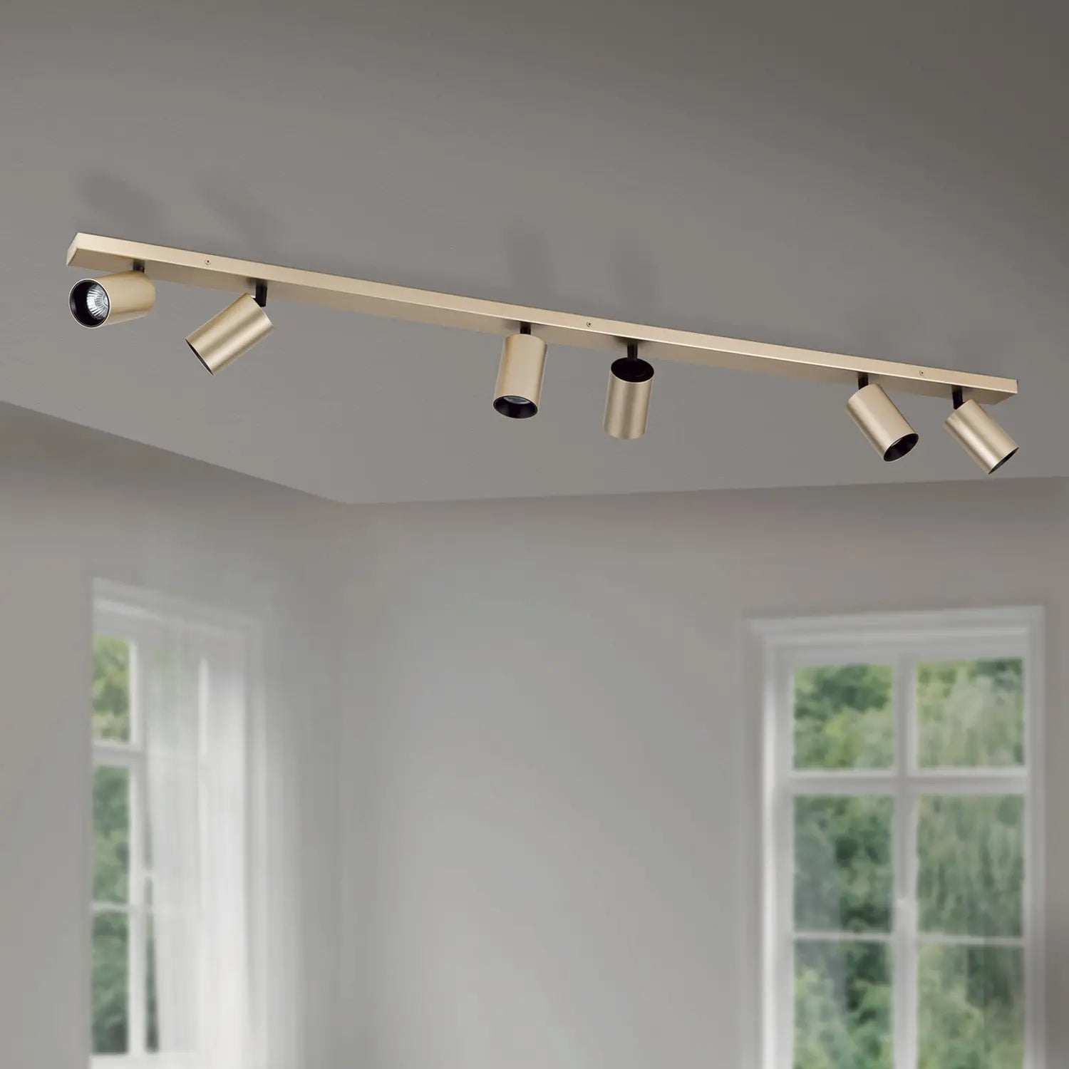 B-Ware Strahler Sean Goldfarben Metall Schwenkbar Deckenstrahler Deckenlampe Lampe S19 - 9003090277698