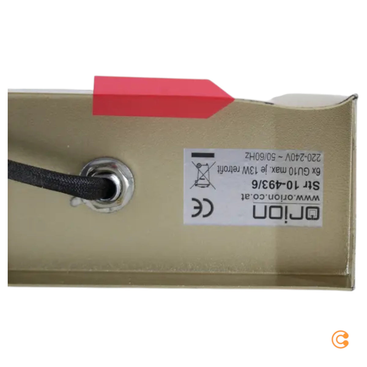Strahler Sean goldfarben Metall schwenkbar Deckenstrahler SIEHE TEXT/FOTO - 9003090277698