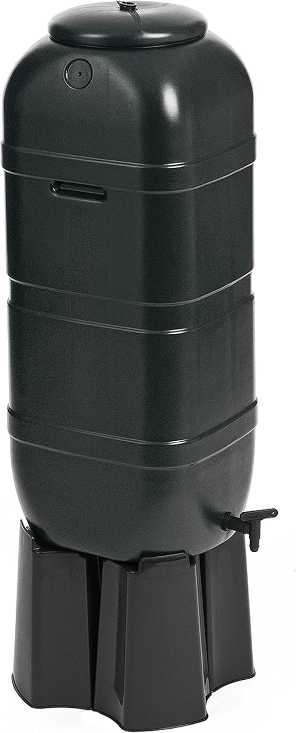 Strata Regentonnen Set Fass Regenwassertank 100 L 4tlg Standfuß Regensammler - 5021711045437