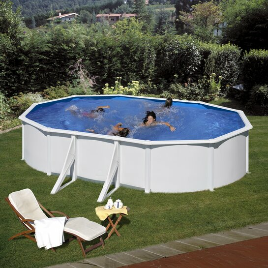 Gre Manufacturas Fidji Stahlwandpool Swimmingpool Schwimmbecken 500x300x120cm B-Ware - 8412081231037
