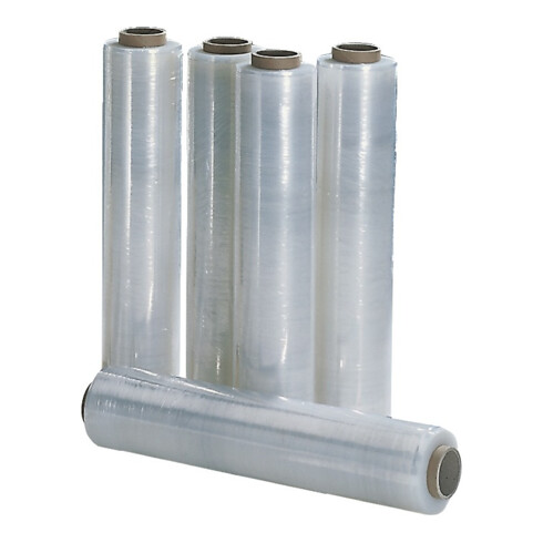 Stretchfolie Verpackungsfolie Folie L300 B 450mm 17 µm Transparent Palettenfolie B-Ware