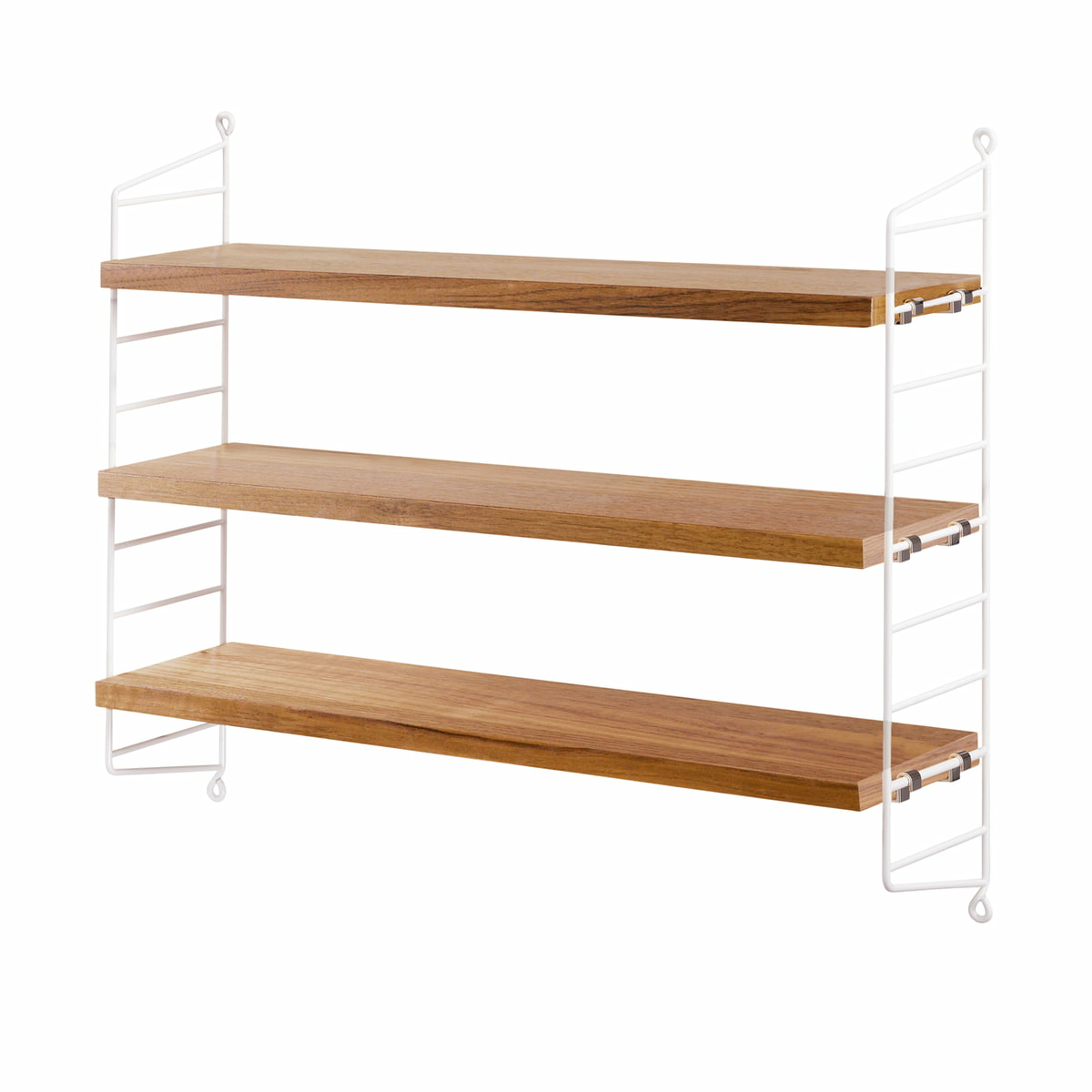 C-Ware String Pocket Wandregal Regal Bücherregal 3 Böden Eiche Weiß Siehe Text/Foto - 7350038272003
