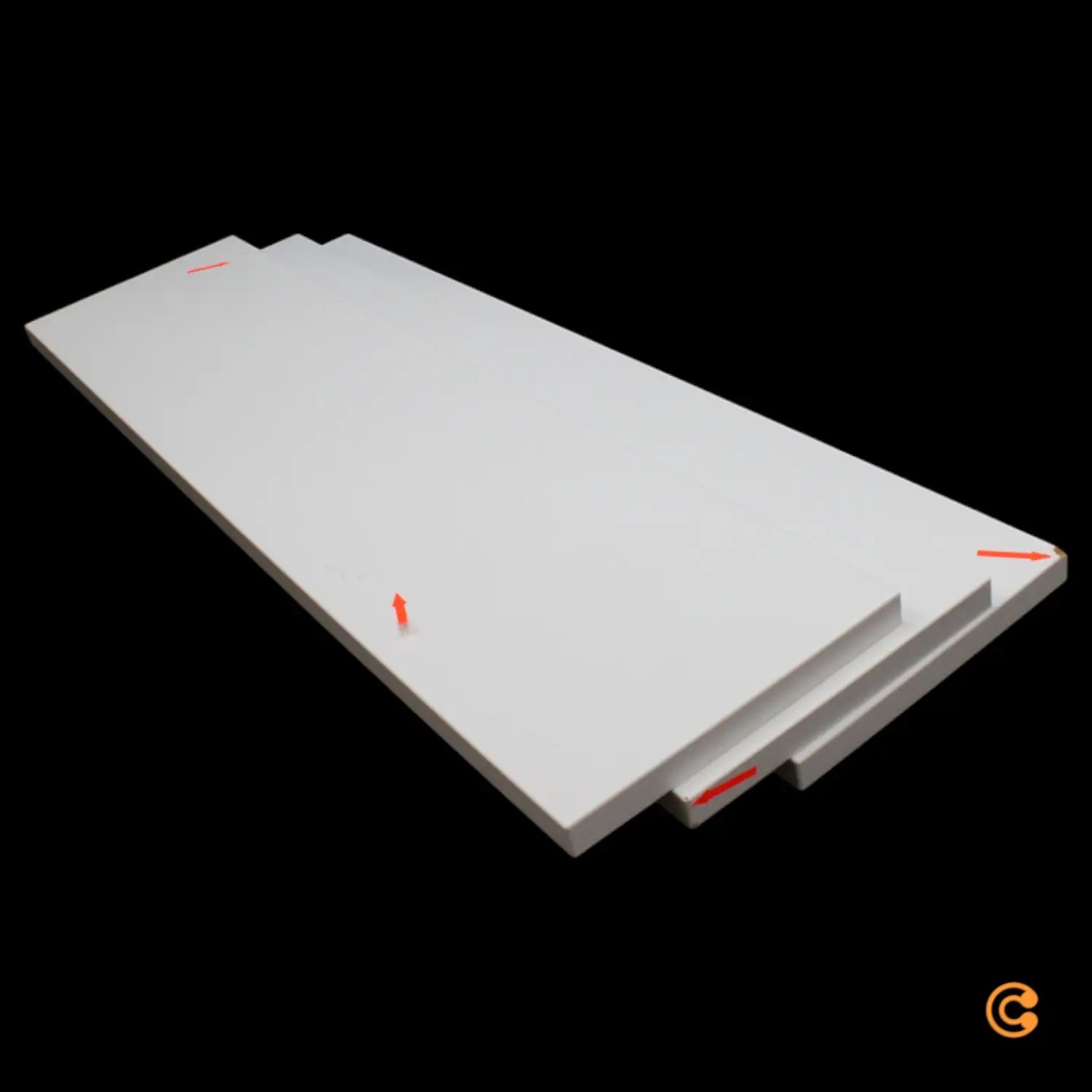 B-Ware String 3er Set Regalboden Regalsystem Regal Niedrige Kante Weiß Siehe Text/Foto - 7350038270177