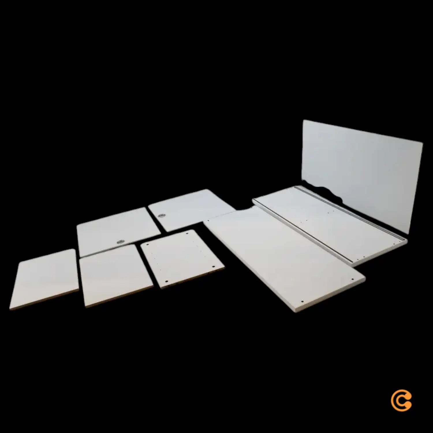 B-Ware String Schrankmodul Schiebetür Schrank Kommode Sideboard Weiß Siehe Text/Foto - 7350038270399