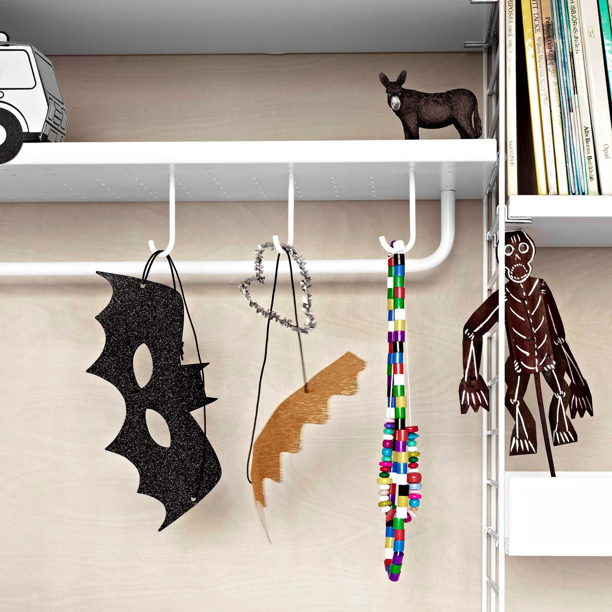 String Stange Kleiderstange Garderobe Metallboden schwarz SIEHE TEXT/FOTO - 7350038272744