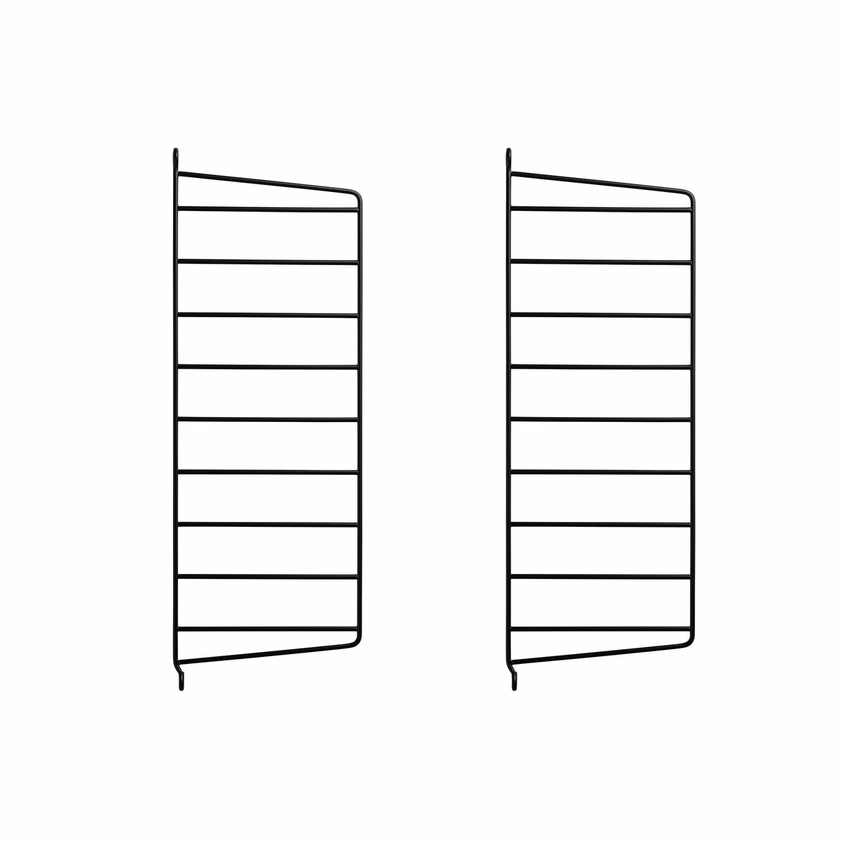 B-Ware String Furniture Wandleiter Für String Regal 50 X 20 Cm 2er Set Leiter Schwarz - 7350038272492