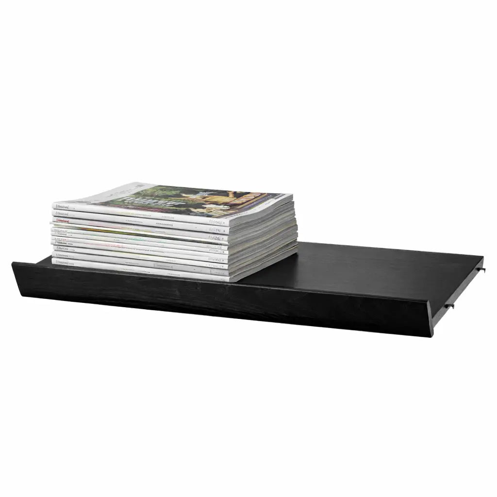 B-Ware String Zeitschriftenregal Zeitschriftenablage Regal Esche Furnierholz Schwarz