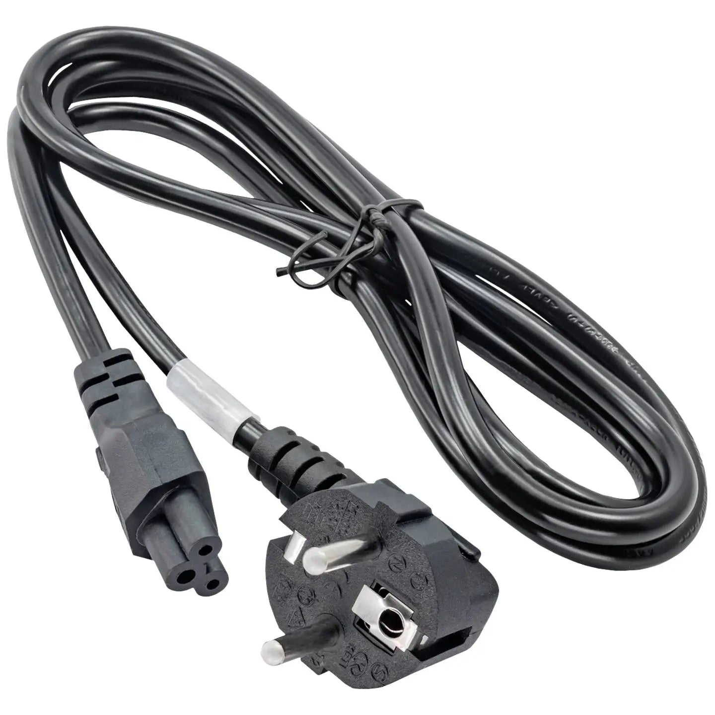B-Ware Stromkabel Klee Netzteilkabel Stromleitung 1.5m Ak Nb 01 A Schwarz 50 Stück - 5901720130525