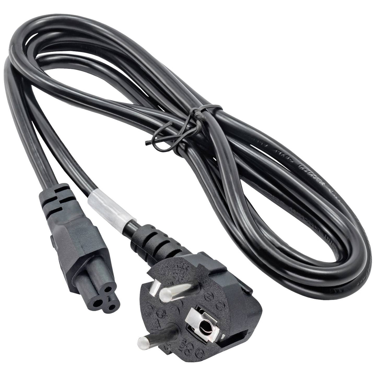Stromkabel Klee Netzteilkabel Stromleitung 1.5m AK-NB-01A Schwarz 50 STÜCK - 5901720130525