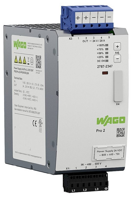 Wago 2787 2347 20 A 480 W Pro 2 Stromversorgungsgehäuse Siehe Text/Foto B-Ware - 4055144132052