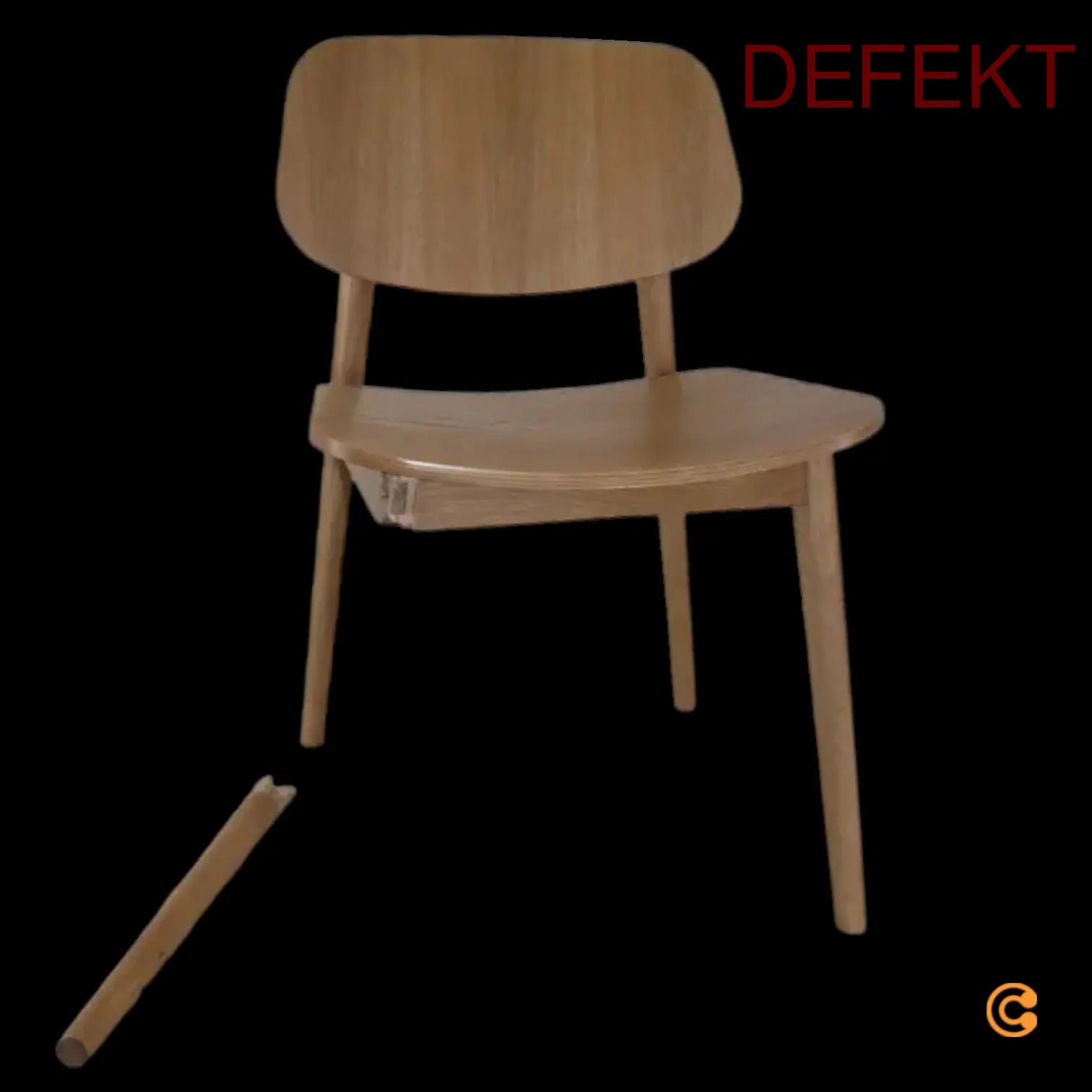 D-Ware Studio Zondag Baas Dining Chair Stuhl Esszimmerstuhl Defektware - 8720365961908