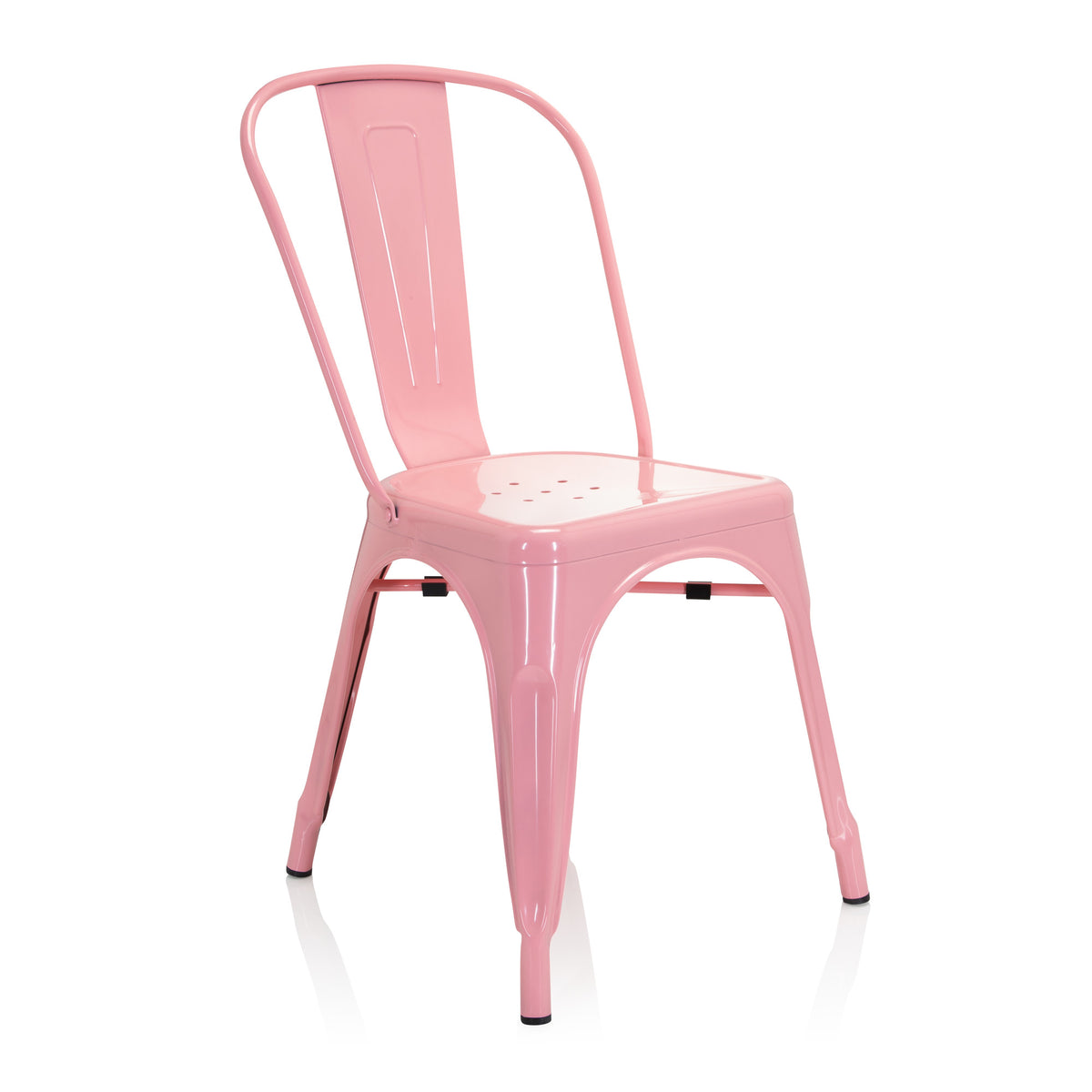 hjh OFFICE Stuhl Bistrostuhl Sitzgelegenheit rosa stapelbar Gastronomie - 4064323013082