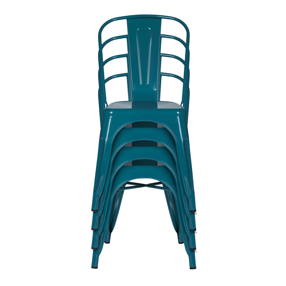 Hjh Office Stuhl Sitzgelegenheit Vantaggio Comfort Metallic Petrol Stapelbar B-Ware - 4064323013099