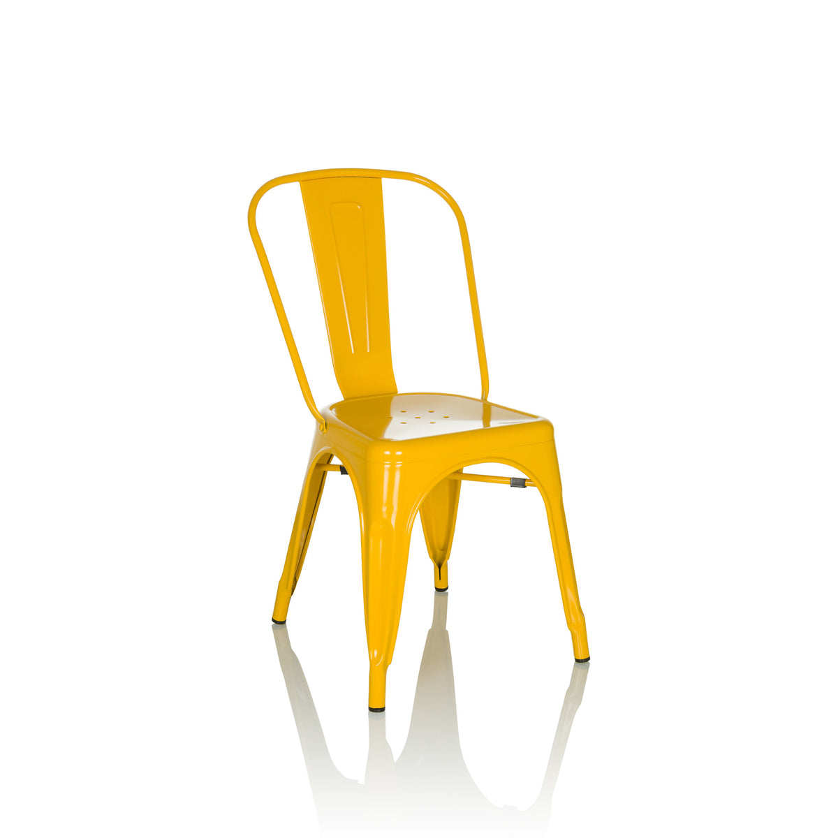 hjh OFFICE Stuhl Bistrostuhl Sitzgelegenheit VANTAGGIO COMFORT metallic gelb - 4064323035305