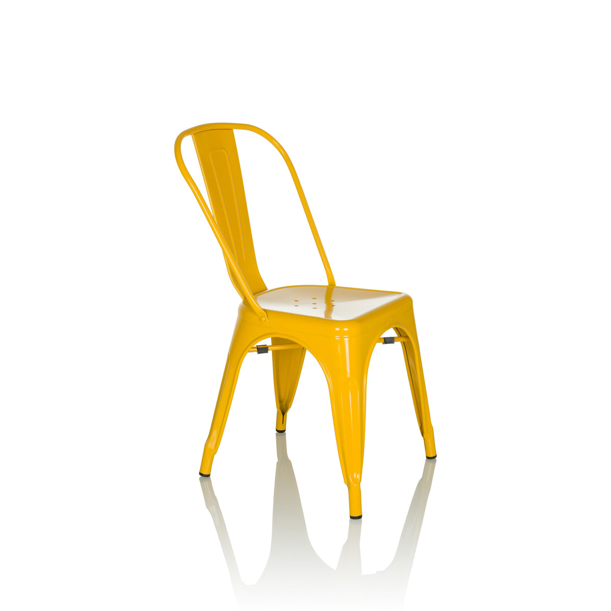 hjh OFFICE Stuhl Bistrostuhl Sitzgelegenheit VANTAGGIO COMFORT metallic gelb - 4064323035305