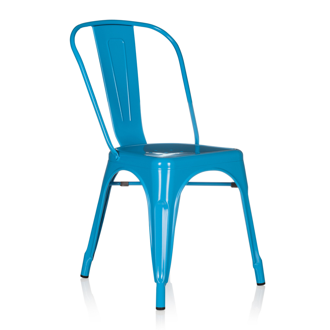 Hjh Office Stuhl Sitzgelegenheit Bistrostuhl Hellblau Vantaggio Comfort Stahl B-Ware - 4251084662387