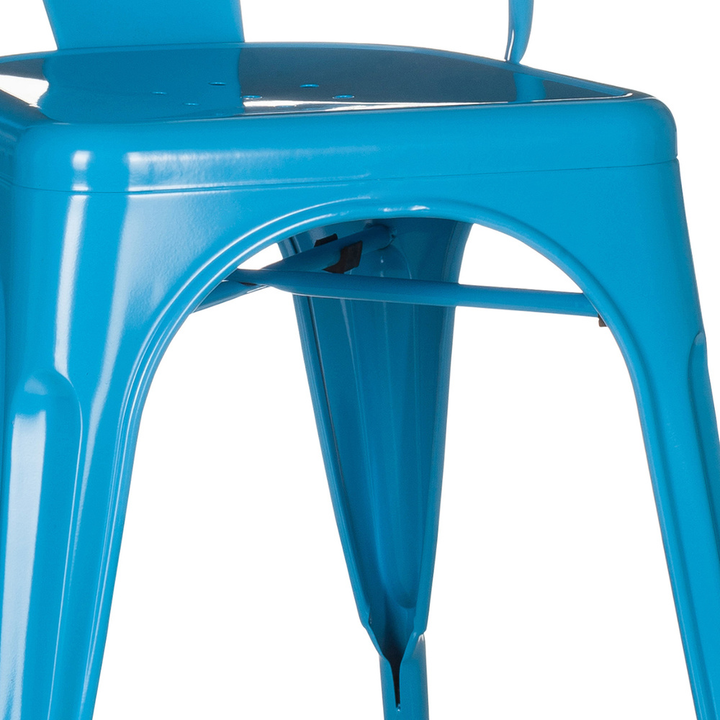 Hjh Office Stuhl Sitzgelegenheit Bistrostuhl Hellblau Vantaggio Comfort Stahl B-Ware - 4251084662387