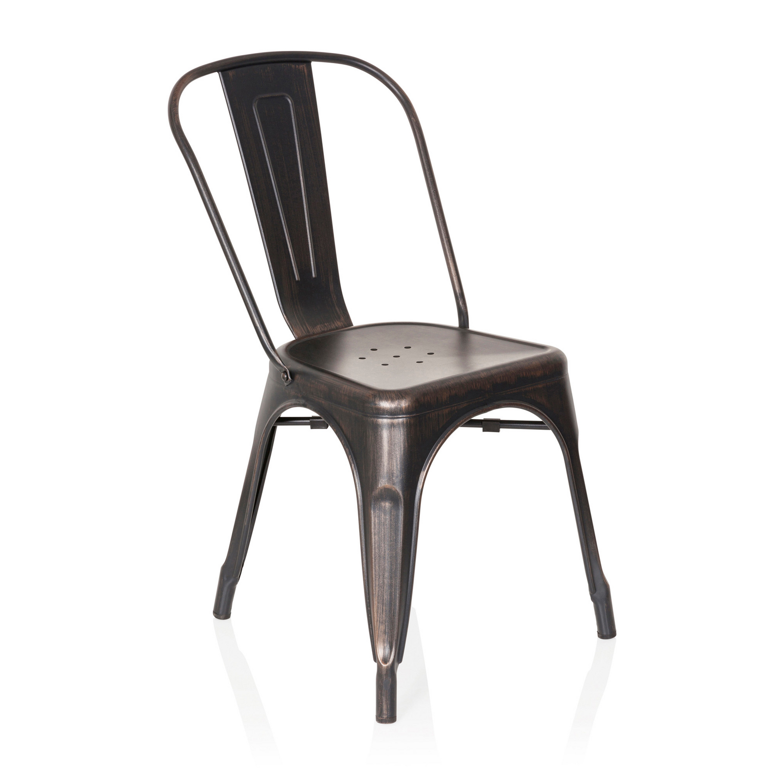 B-Ware Hjh Office Stuhl Bistrostuhl Sitzgelegenheit Schwarz Gold Vantaggio Comfort - 4251084670504