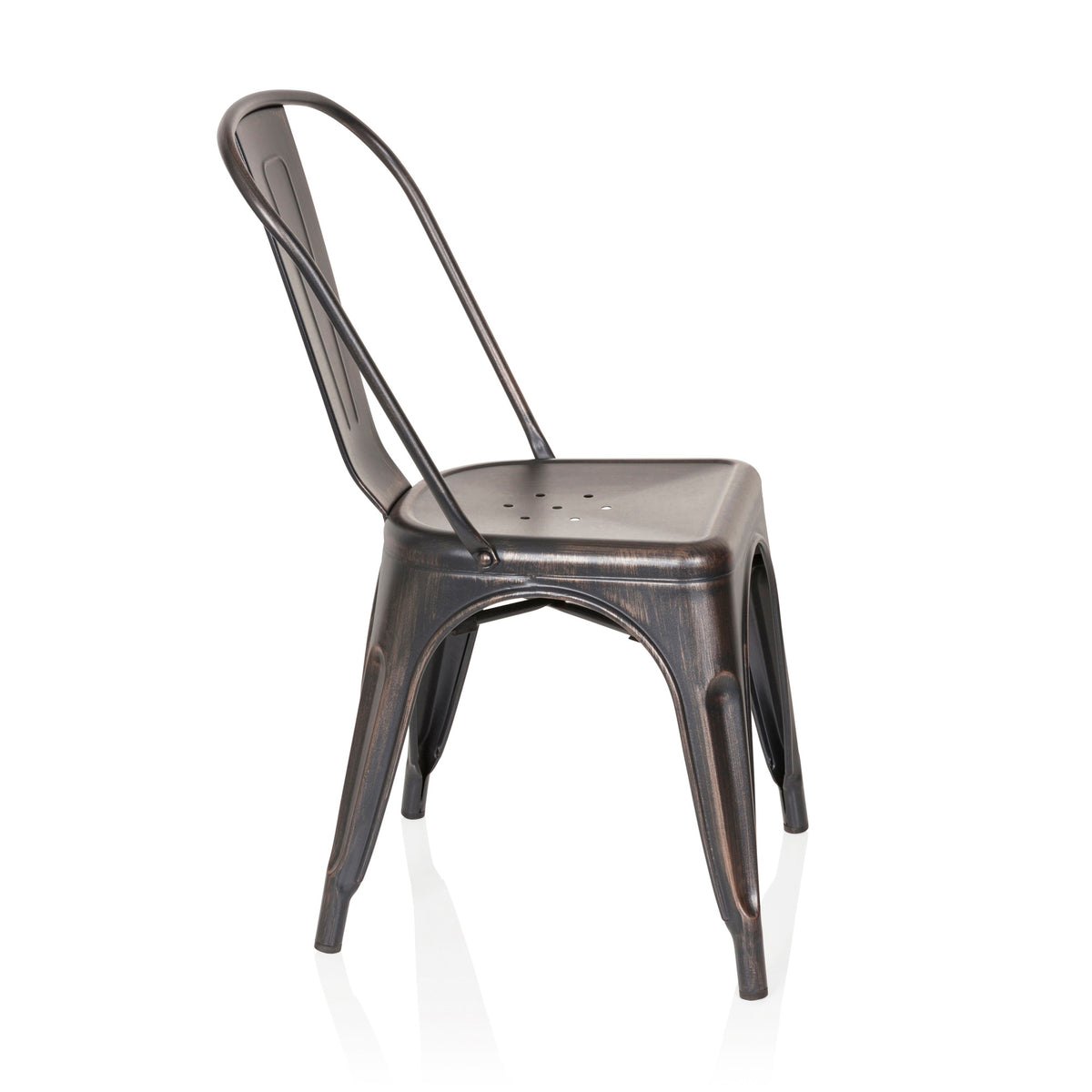 hjh OFFICE Stuhl Bistrostuhl Sitzgelegenheit schwarz gold VANTAGGIO COMFORT - 4251084670504