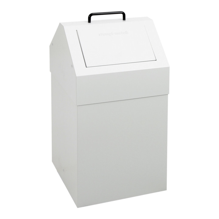 B-Ware Stumpf Sortsystem Abfallsammler Müllsammler 45 Liter Ral7035 Stationär Lichtgrau - 4031068110659