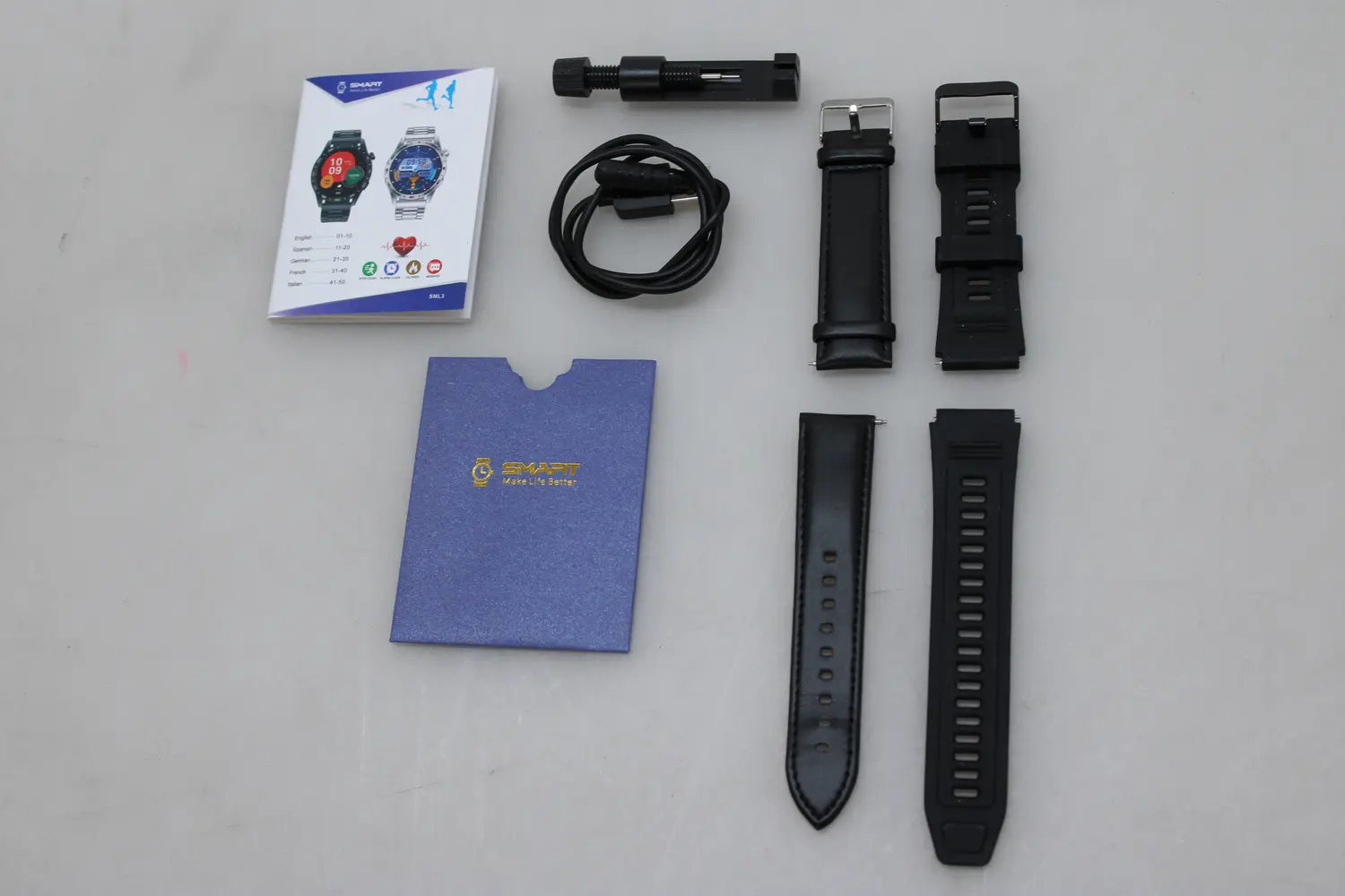 B-Ware Sunkta Smartwatch Herren Amoled Gps Bluetooth Uhr Ip68 Schwarz - 1