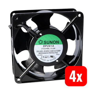B-Ware Sunon Axiallüfter Ventilator Dp201 A 2123 Hbl.S.Gn 230 V Thermoplast 120mm 4 Stück