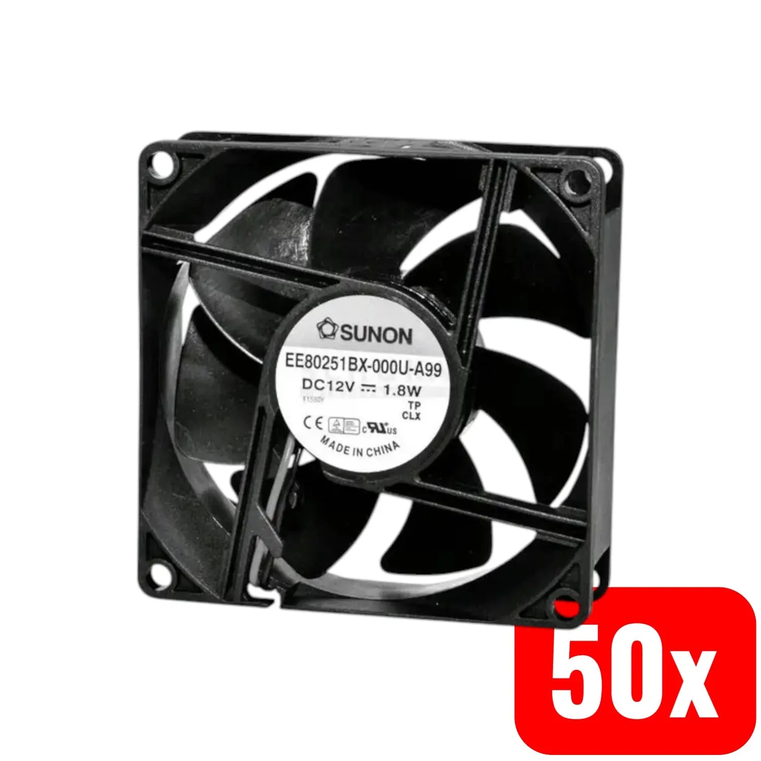 B-Ware Sunon Axiallüfter Lüfter Ee80251 S31000 U999 12 V Kabel Kugellager 80mm 50 Stück - 2050006627860