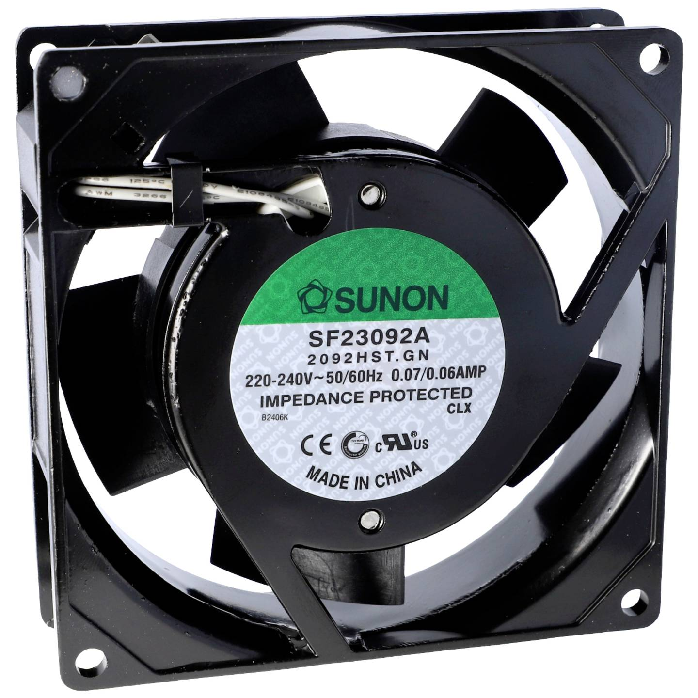 B-Ware Sunon Sf23092 A 2092 Hsl.Gn Axiallüfter 230 V/Ac 49.25m³/H Axialventilator 10 Stück - 4021087090667