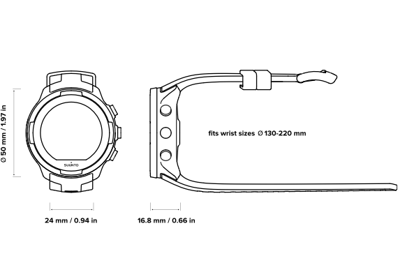 B-Ware Suunto 9 All Black Smartwatch Gps Uhr Laufuhr  Fitnesstracker Sportuhr Schwarz  - 6417084500212