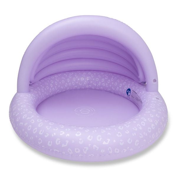 Swim Essentials Kinderpool Planschbecken Pool Lila Leopard 100cm Durchmesser B-Ware