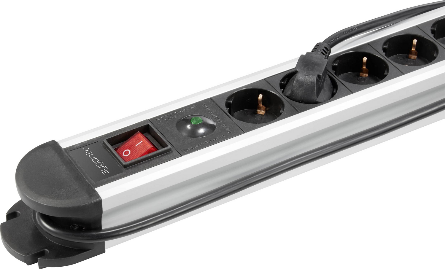 B-Ware Sygonix Steckdosenleiste Usb überspannungsschutz Silber 10fach Mehfachstecker - 4064161184272
