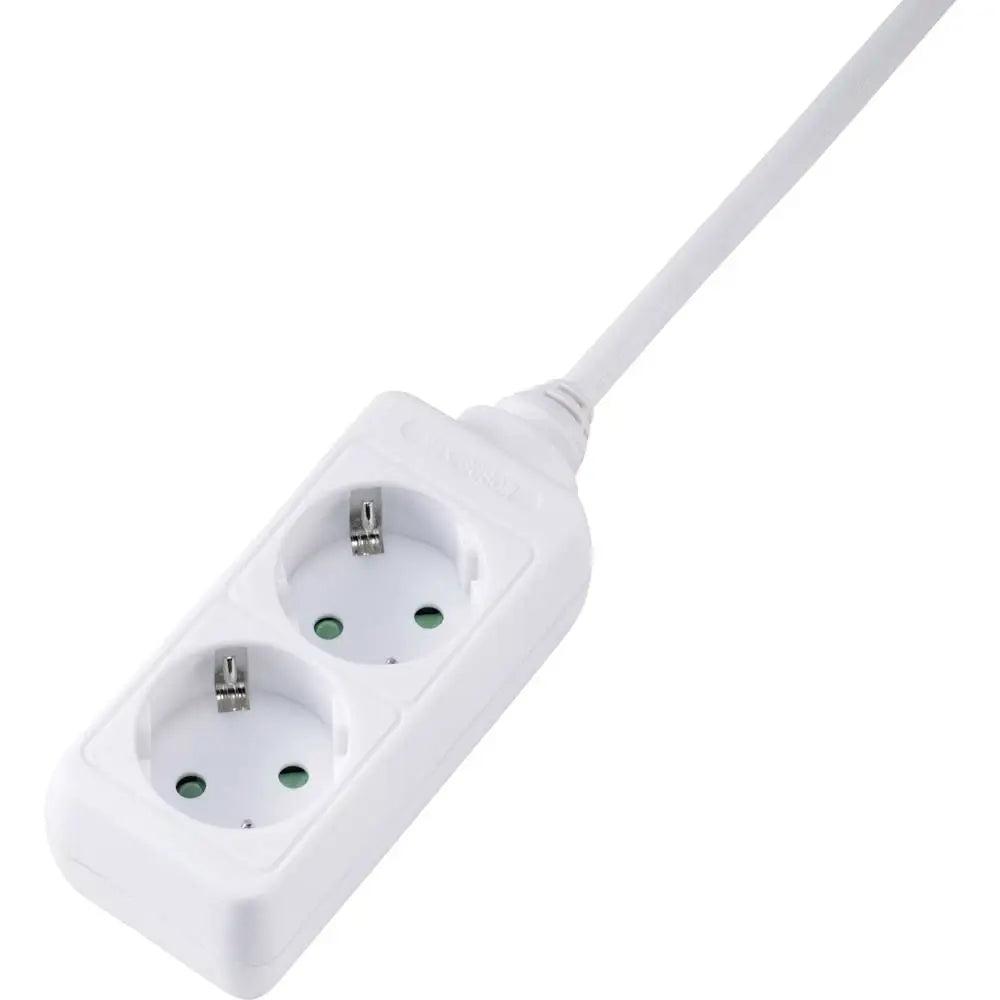B-Ware Sygonix Steckdosenleiste Mehrfachsteckdose Weiß 2fach Kindersicherung 40 Stück - 4064161204680