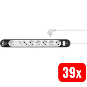 B-Ware Sygonix Sy 4538278 Steckdosenleiste Mehrfachstecker Usb Schutzkontakt 39 Stück