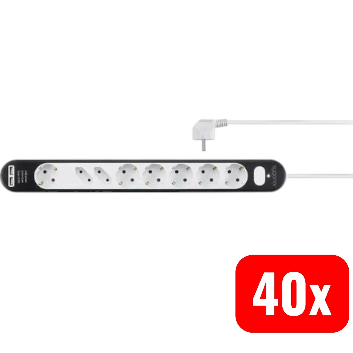B-Ware Sygonix Sy 4538278 Steckdosenleiste Mehrfachstecker Usb Schutzkontakt 40 Stück - 4064161081779